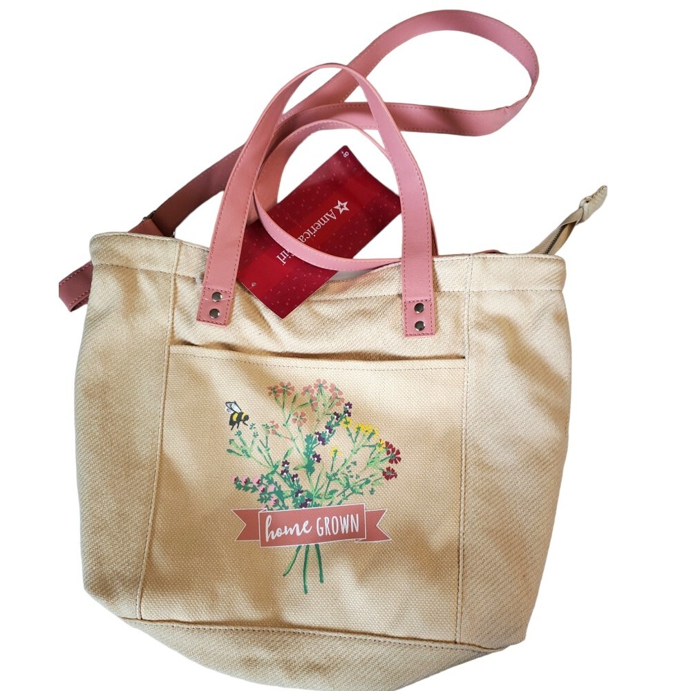 American Girl Tote Blaire Wilson Floral Home Grown Crossbody NWT